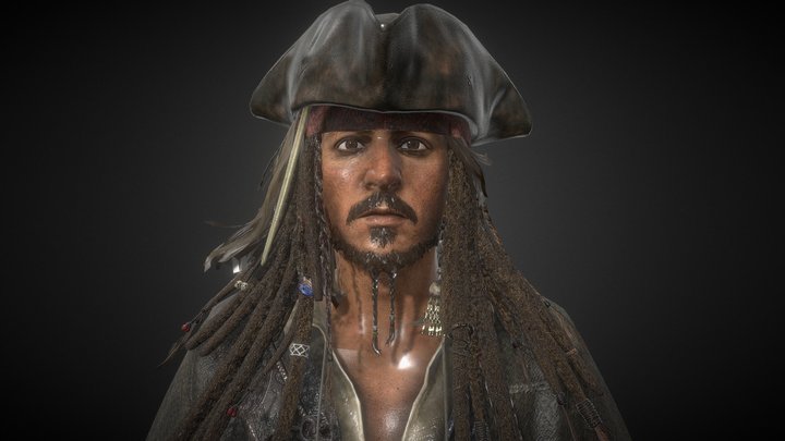 Captain Jack Sparrow (Kingdom Hearts 3) 3D Model