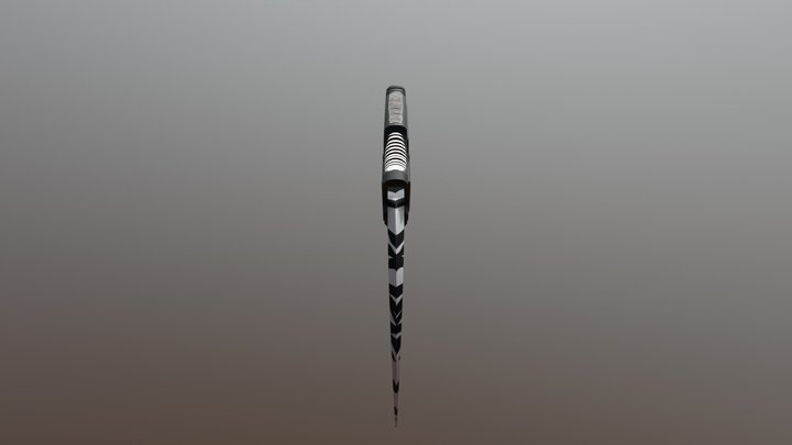 Karambit Zebra 3D Model