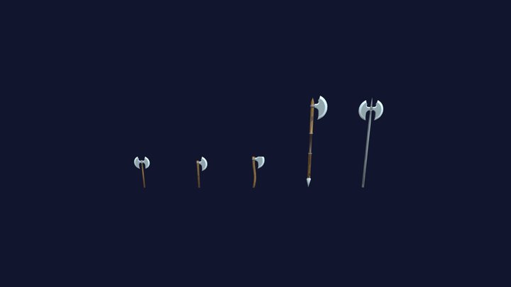 Stylized Weapon Package - LITE #1 3D Model