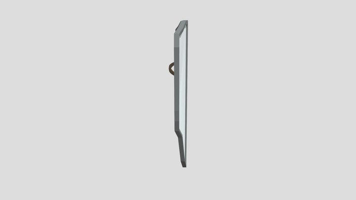 Low Poly Shield 3D Model