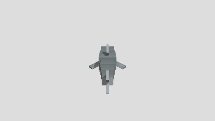 Minecraft Shark 3D Model
