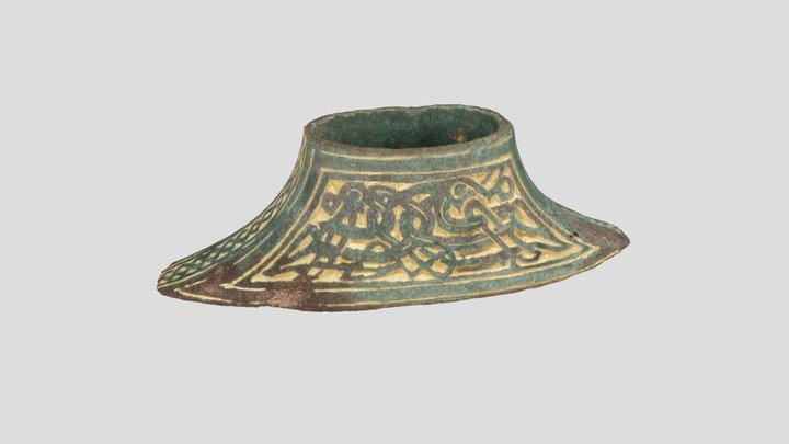 Ornamented crossguard of a sword 3D Model