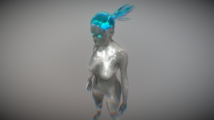 ice woman model 01 3D Model