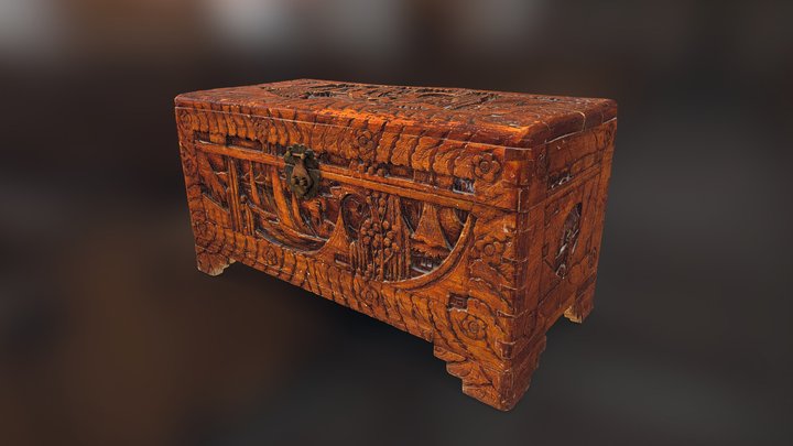 Chinese Camphor Chest - Photogrammetry Scan 3D Model