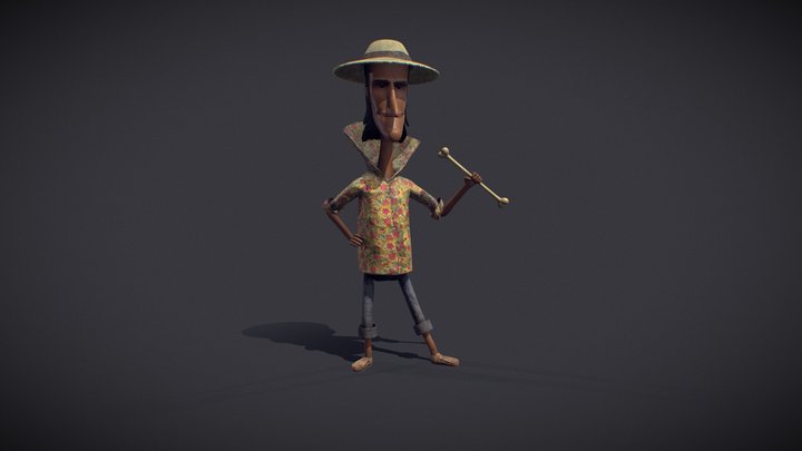 Character: Dhandabaaz (cunning) 3D Model