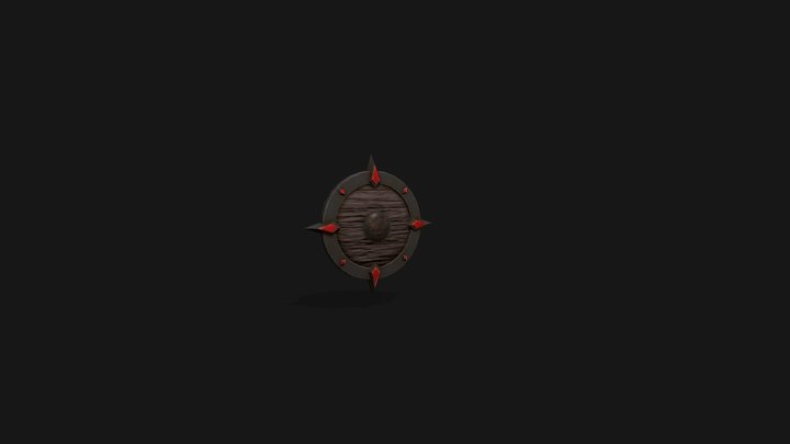 Stylized Shield 3D Model
