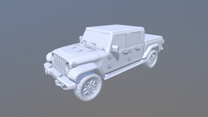 Jeep Gladiator 2019 3D Model