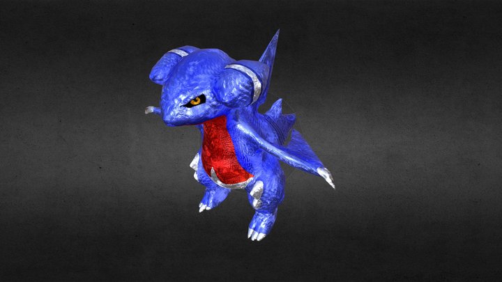 Gabite Pokémon 3D Model