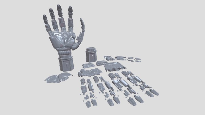 LUKE Skywalker HAND. SLICED and ready to print 3D Model