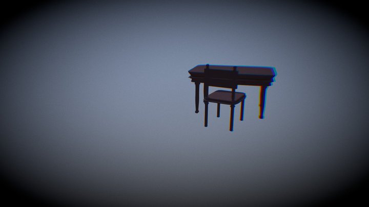 Chair and Table 3D Model