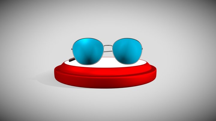 Eyeglass 3D Model Showcase 3D Model