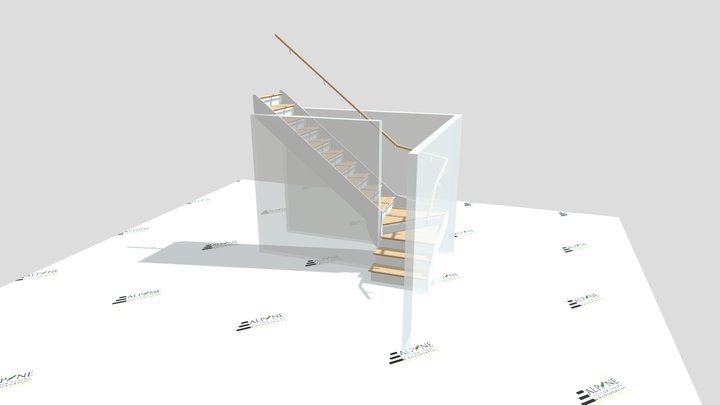 Alpine_Custom_Stairs_1008 3D Model