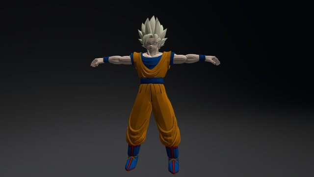 Goku SSJ 3D Model