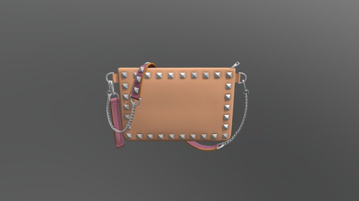 Pouch Chain Leather 3D Model