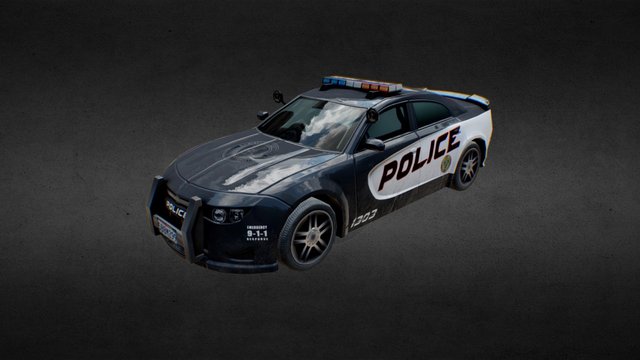 Police Car 3D Model