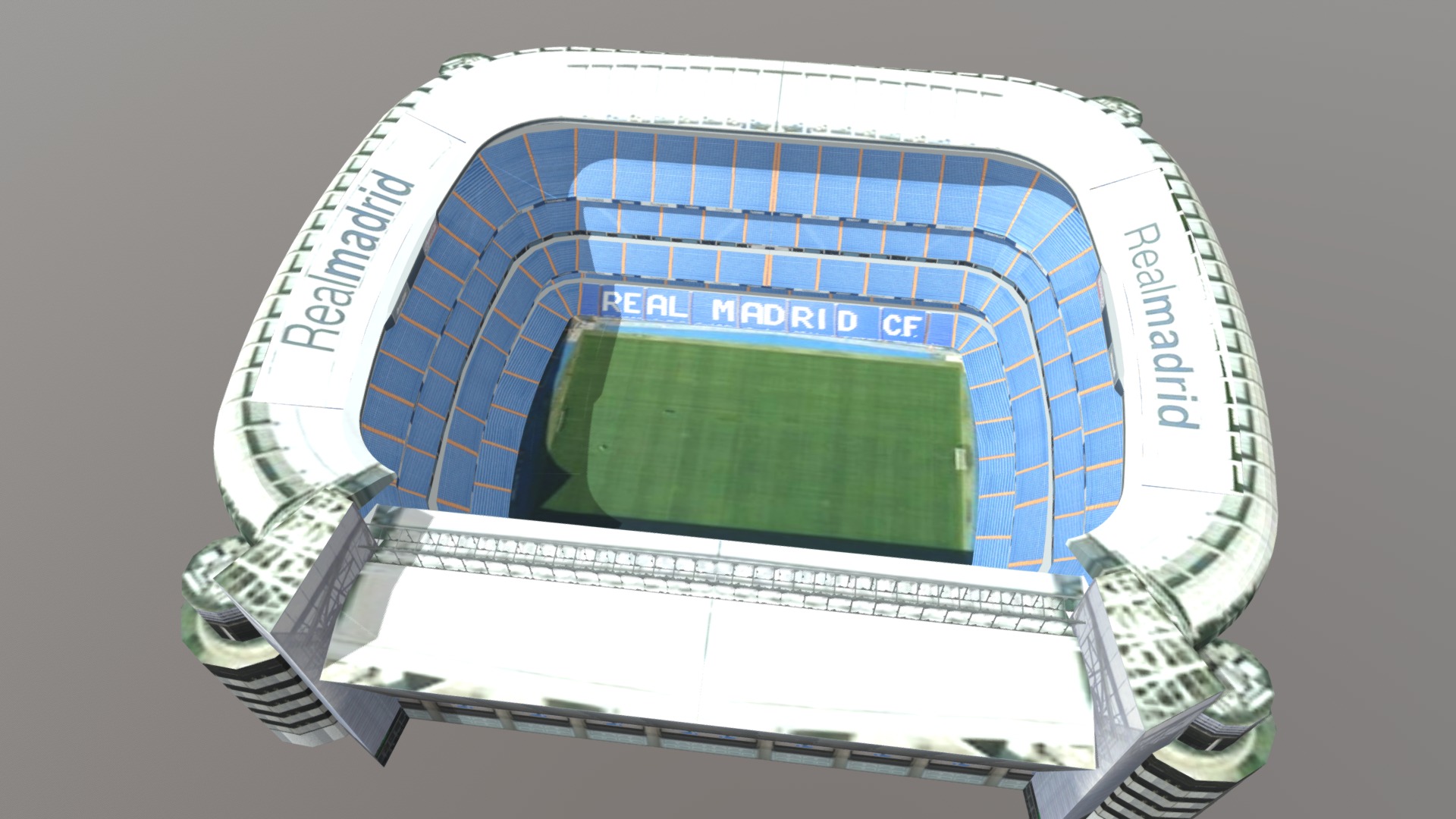 3D model Santiago Bernabeu Stadium – Real Madrid - This is a 3D model of the Santiago Bernabeu Stadium - Real Madrid. The 3D model is about graphical user interface.