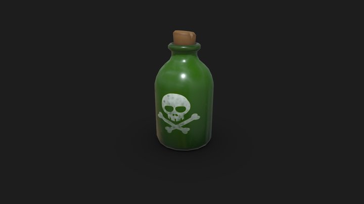 Poison potion stylized 3D Model