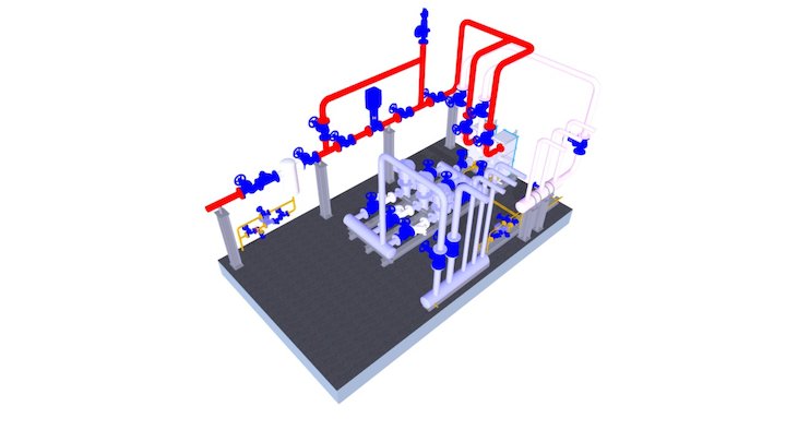 Individual heat point 3D Model