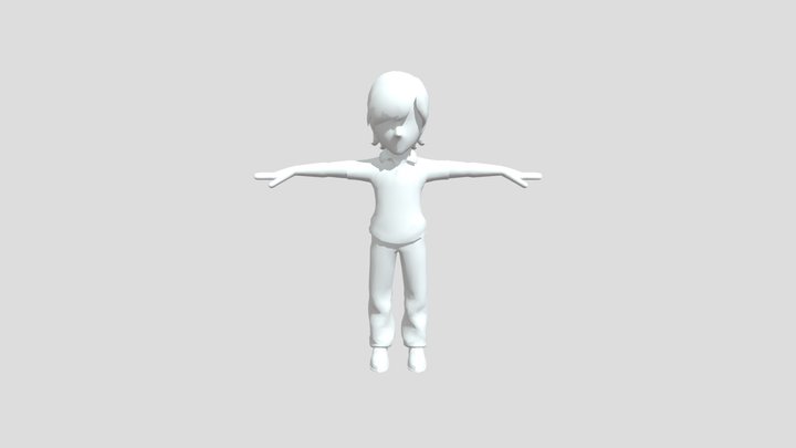 cartoon boy 3D Model