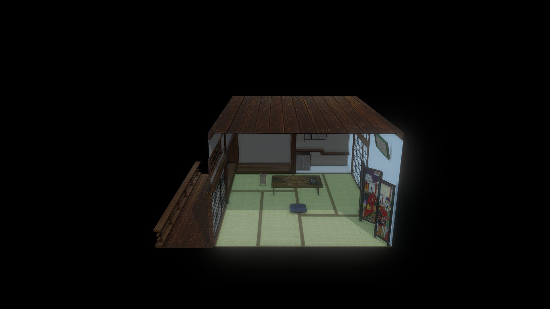 Japanese Sleeping Room Download Free 3D model by leetaemin024