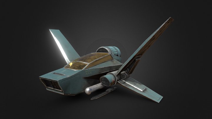 Second Hand Star Fighter 3D Model