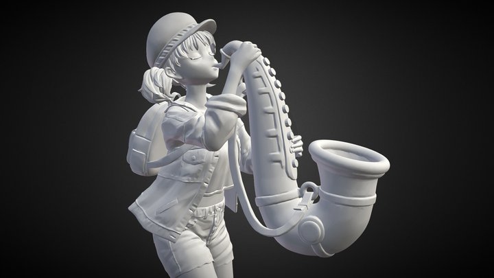 Anime Figure Sexy Girl STL 3D model 3D printable  CGTrader