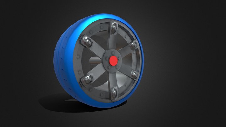 CM6 Hotwheels wheel 3D Model