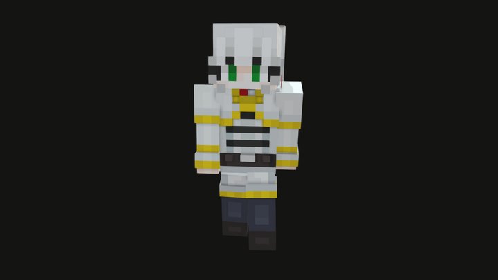 Frieren Minecraft skin 3D Model