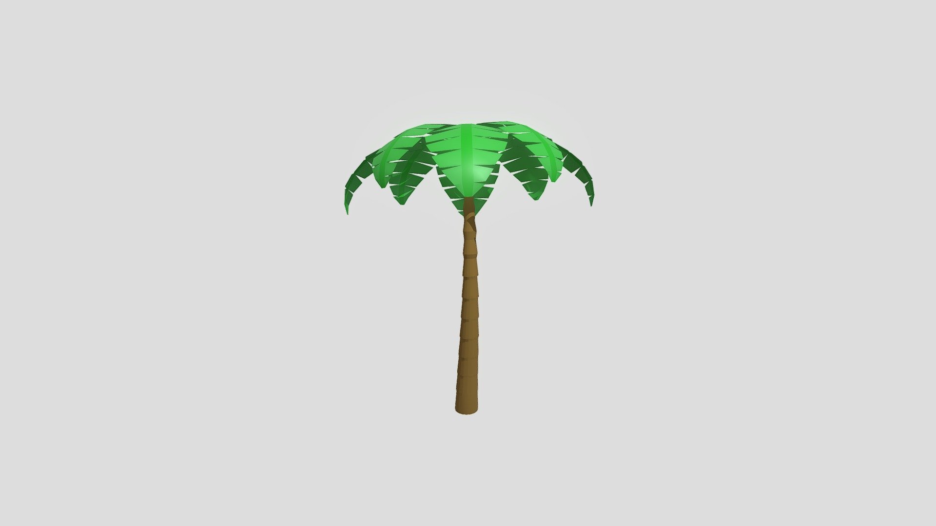 Low poly palm