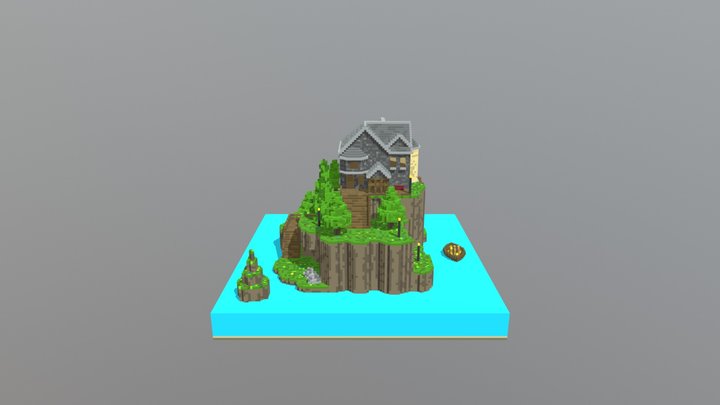 Fortnite Loot Lake Voxel Fan-art 3D Model