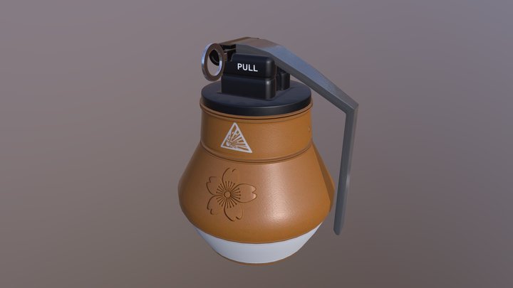 Simple hand grenade 3D Model