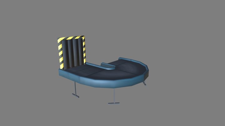 Conveyor Gate & Belt ( game model ) 3D Model