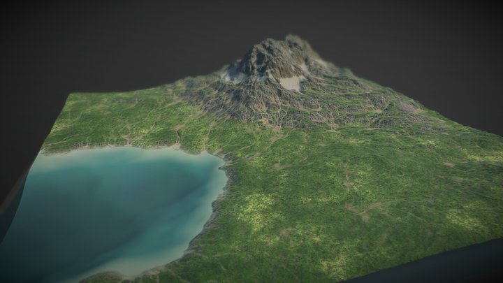 Mountain Lake 3D Model