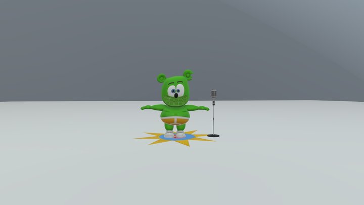 FIXED TALKING GUMMY BEAR MODEL 3D Model