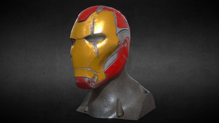 iron man helmet vector