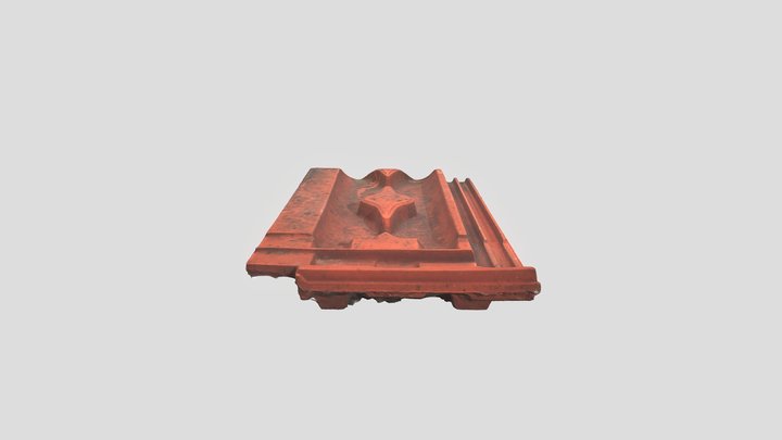 3D_Clay_Roof_Tile_02 3D Model