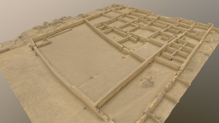 Laberinto - Zona Arqueológica de Cajamarquilla 3D Model