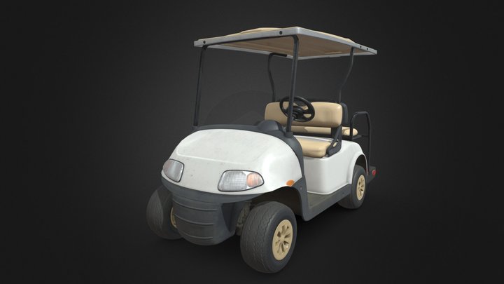 Golf Cart 3D Model