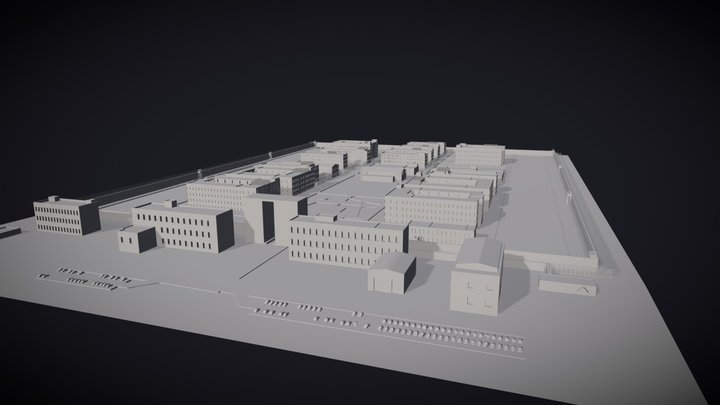 Onsu Facility #1 Tier 3 Detention Centre 3D Model