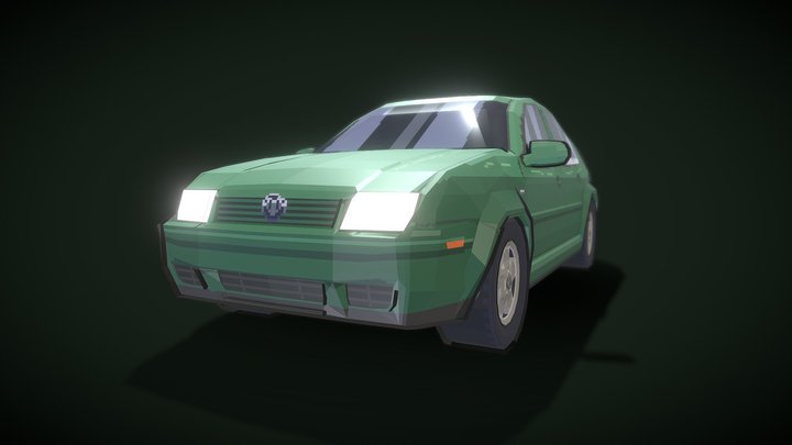 Volkswagen Bora/Jetta 2002 Model (Low-Poly) 3D Model