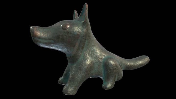 ESTATUILLA DE ZORRO TIWANAKU 3D Model