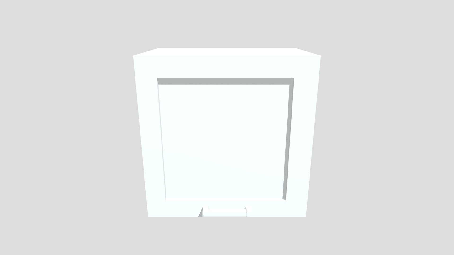 Gray upper cabinet