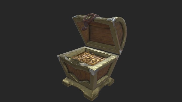Treasure Chest 3D Model