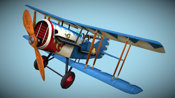 F.2B Bristol - Stylized 3D Model