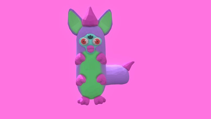 Long Furby 3D Model