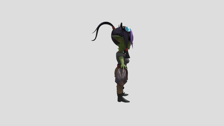 Femme gobelin 3D Model