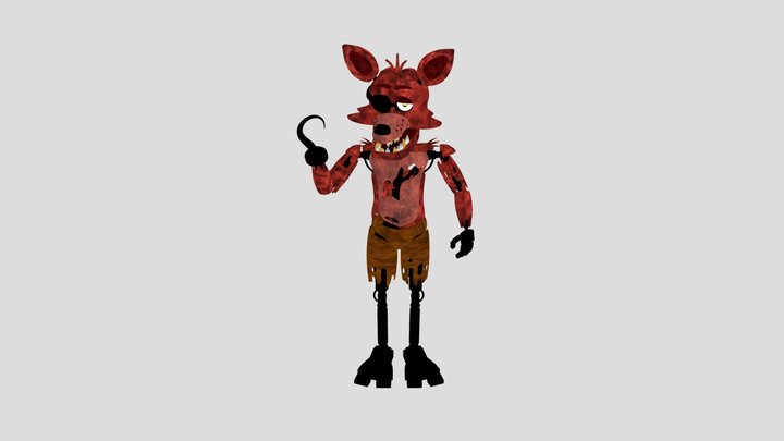 Foxy The Pirate (UFMP) 3D Model