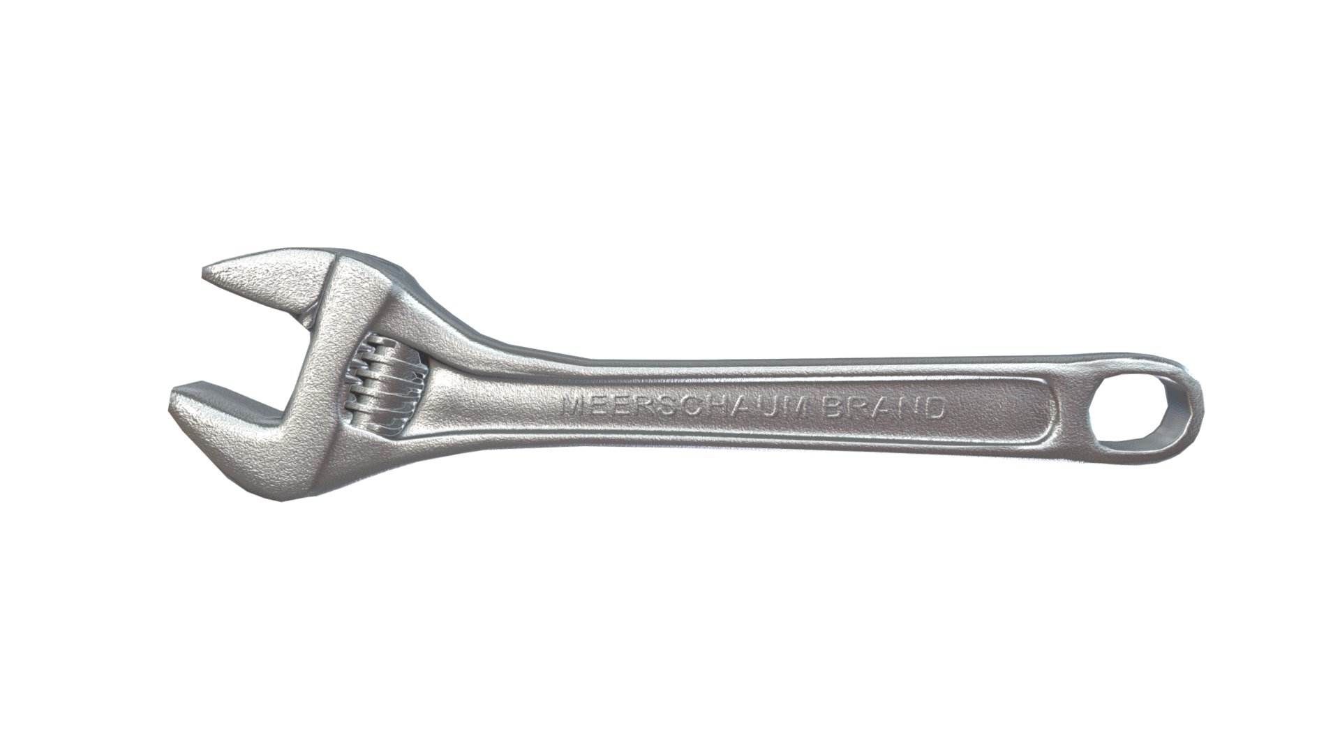 3D model Crescent Wrench - This is a 3D model of the Crescent Wrench. The 3D model is about a silver and black knife.