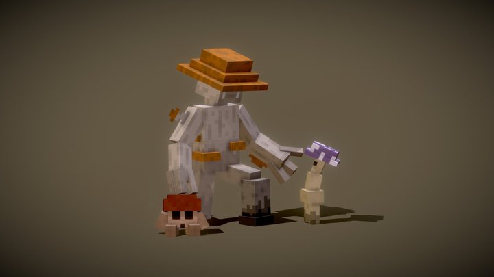 Mushroom Caretaker 3D Model