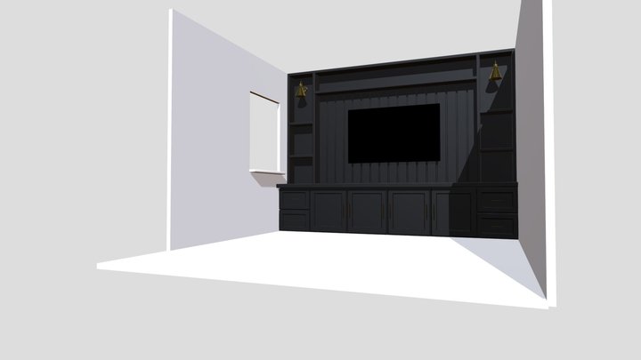 112-HPR_Media_wall 3D Model